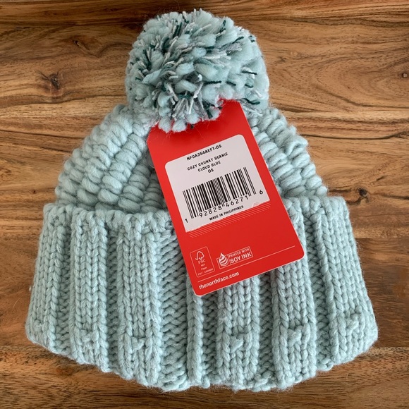 The North Face Women's Cozy Chunky Beanie Blue - Picture 3 of 6